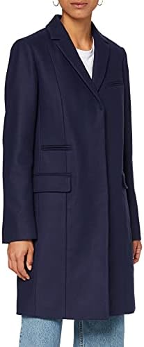 french connection platform felt smart coat