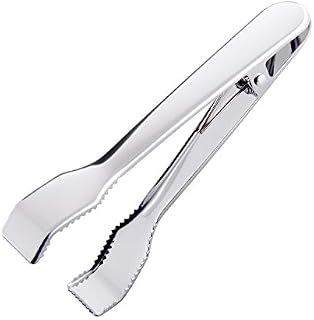 HINMAY Ice Tongs for Ice Bucket 6-3/4 Inch - Premium 18/8 Stainless Steel