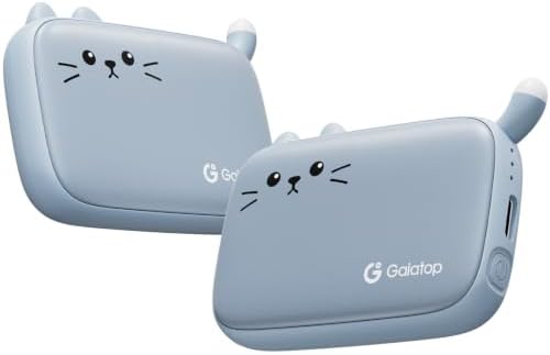 Gaiatop Handwärmer Elektrisch 2er-Set, Taschenwärmer Wiederverwendbar | Kompakt für Handschuhe, Camping Zubehör, Wichtelgeschenk Adventskalender Füllung Geschenke für Frauen Männer