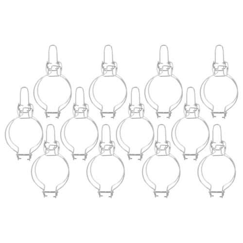 NUOBESTY Kavanozlar için tel kıskaçlar, 12 adet, paslanmaz çelik, yay mekanizmalı, mutfakta hava geçirmez kilit için