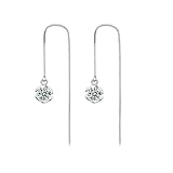 Pendientes de circonita cúbica para mujer, aretes de cartílago, joyería de alambre de plata con rosas, joyería para regalo