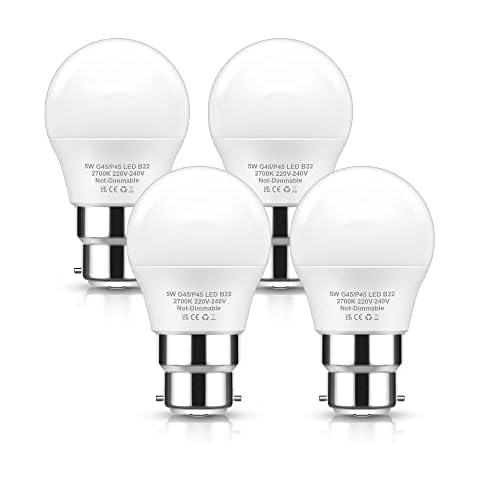 EvaStary 5W B22 LED Light Bulbs, Warm White Cover