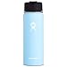 Hydro Flask 20 oz Travel Coffee Flask | Stainless Steel & Vacuum Insulated | Wide Mouth with Hydro Flip Cap | Frost