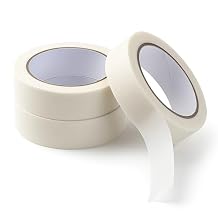3 Rolls White Washi Tape, 32.8 Ft X 0.6 Inch Decorative Tape for Crafts Self-Adhesive Plain White Masking Tapes Thin Masking Tapes for Scrapbooks Planners Gifts Wrapping DIY Crafts
