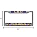 Rico Industries NCAA LSU Tigers Classic Bling License Plate Chrome Frame 12