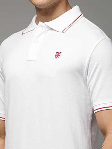 Image of ONN UK Classic Men's Premium Combed Cotton Polo Collar Half Sleeves Solid T-Shirt |