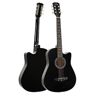 Rocktile WSD-5C-BK Slim Line Set de guitare folk Noir - Les Beatles, Paul McCartney, John Lennon, RIngo Starr, George Harrison Rocktile WSD-5C-BK Slim Line Set de guitare folk Noir – Image 5