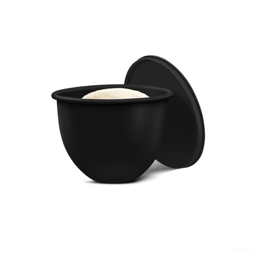 Silikon-Schüsseleinsatz-Set, für KitchenAid Standmixer, austauschbare Einsätze in Lebensmittelqualität, mit Ausgießer und Deckel, wiederverwendbar, spülmaschinen- und mikrowellengeeignet (schwarz)