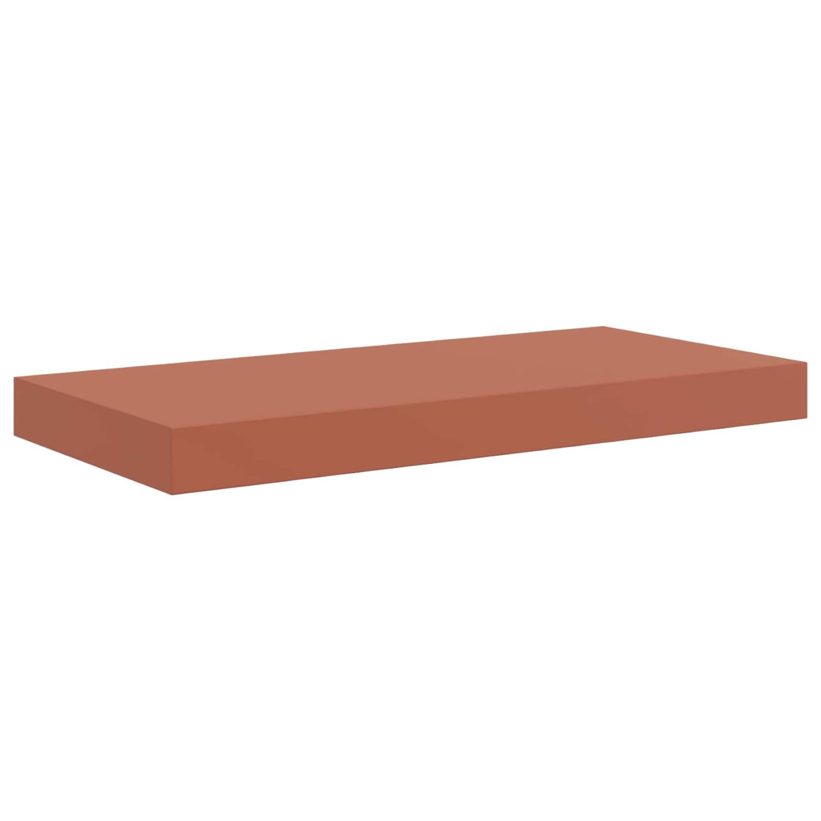 Bois d'ingénierie de qualité pour cette étagère murale rouge rectangulaire haut de gamme