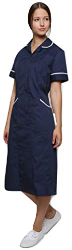 Mirabella Health and Beauty Clothing - Vestido - camisa - para mujer Azul Navy / White trim 52