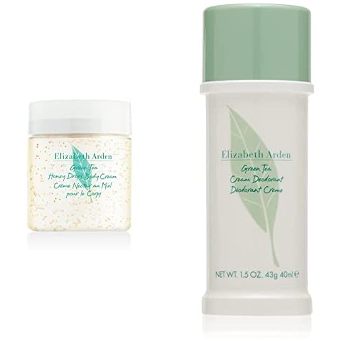Crema corporal hidratante Elizabeth Arden Green Tea Honey Drops con té verde y miel natural + desodorante roll-on perfumado Green Tea, mujer Cover