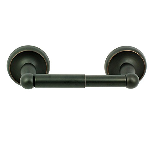 Image of Better Home Miraloma Park Toilet Paper Holder, Modern Round Tissue Roll Holders Wall Mount, Paper Roll Dispenser Bathroom TP Holder for Washroom - Dark Bronze