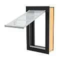 Endura Flap E2 Giant Dog Door for Walls | Designed for Extra-Large & Tall Dogs | Energy Efficient Wall Mount Pet Door | Durable & Pet Safe | Black, Single Flap Wall Mount
