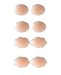 HAKDAY 4 pairs Nipple Covers Breast Pads Gel Petals Pasties Bra Pad (2 pairs Circular & 2 pairs Plum)