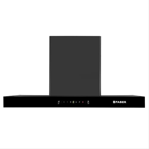 Image of Faber Silencio 90cm 1500m /hr BLDC Autoclean Filterless T-Shape Chimney|Built In Oil Collector|Touch & Gesture Control|12Yr Motor,2Yr Comprehensive Warranty by Faber | HOOD SILENCIO BLDC HCSCFLBKIN90T