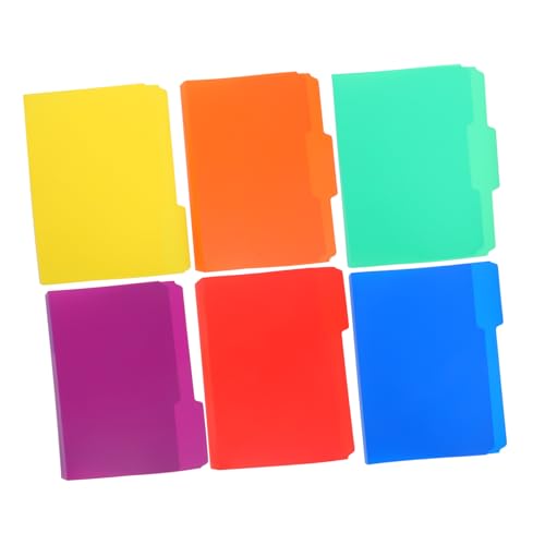 Organiseur de documents de bureau jojofuny : 18 dossiers colorés en plastique pour trier