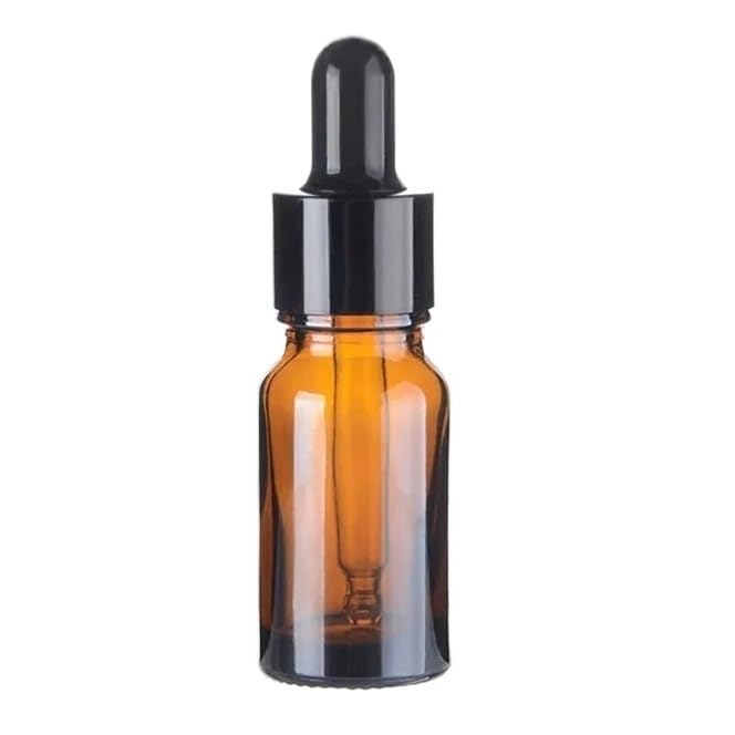 BFRDYUEOI Botella con cuentagotas vacía de ámbar para aceite esencial de cristal, aromaterapia, líquido, marrón, 5-50 ml, para botellas de pipeta de masaje, recargables (marrón, 20 ml)
