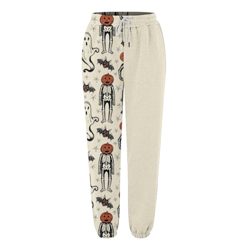 Halloween Baggy Sweatpants for Teen Girls Oversized Loose Sweat Pants High Waist Drawstring Athletic Jogger Sweatpants3