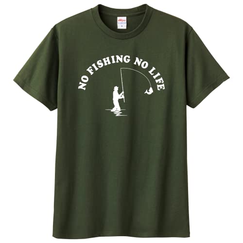 TVc ނ   Y fB[X  tBbVO ʔ  AEghA eBVc Fishing Tshirt (JP, At@xbg, L, A[~[O[)