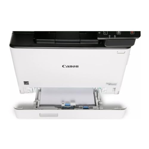 Image of Canon Imageclass MF743CDW Color All in One Laser Printer, Renewed (White) | Print and Copy and Scan and Fax, 28 Ppm, WI-FI and Nfc, Duplex, 600 X 600 Dpi, 300-Sheet Capacity, 1 GB Memory