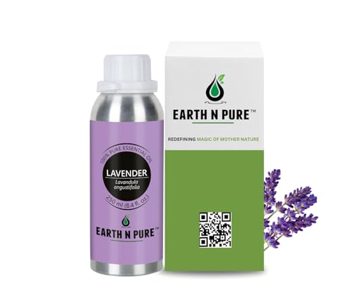 Image of Earth N Pure Lavender Essential Oil Natural and Therapeutic Grade 250 ml