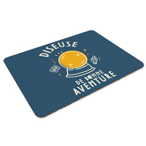 Napperons bleu en liège grand format 4 sets de table protecteurs tarot