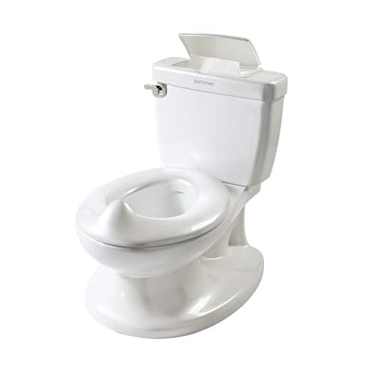 Summer Infant My Size Potty, White – Realistic Potty Training Toilet Looks and Feels Like an Adult Toilet – Easy to Empty and Clean