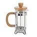 Macchina da Caffè/tè French Press, Caffettiera da 12/20/34 Once con Stantuffo in Acciaio Inossidabile, Manico e Coperchio in Bambù, Pressa da Caffè Portatile per Campeggio, Viaggi, Casa(1000 ml)