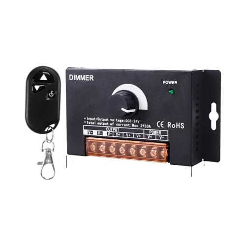 Variateur de luminosité LED DC 12V 24V haute puissance avec télécommande