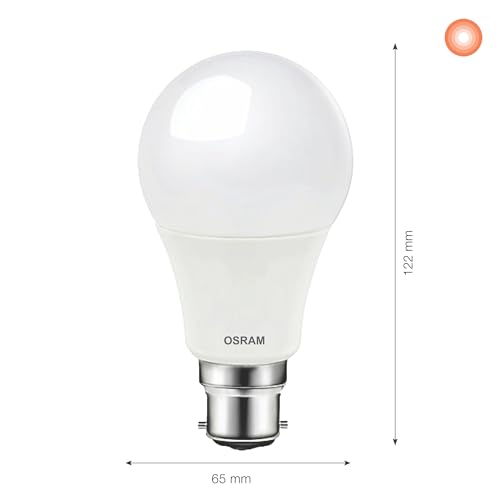Image of LEDVANCE Osram 12W LED Classic A Bulb B22D | Cool White Light | Energy-Saving | Long-Lasting LED for Home & Office Lighting | Pack of 2