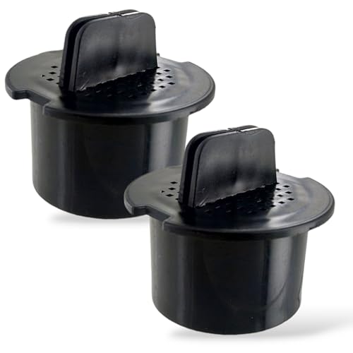 2 x DEKAROX Kohlefilter Luftfilter 51mmØ rund für Liebherr 7433243 Set für Weinkühlschrank Weinlagerschrank KühlGefrierKombination
