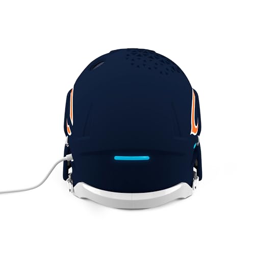 Image of NFL Echo Dot Bundle: Includes Echo Dot | Deep Sea Blue and Limited-Edition NFL Helmet Stand | Chicago Bears