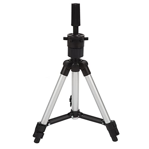 NOENNULL Mannequin Head Stand Adjustable Aluminum Alloy Tripod Stable Support for Hairdressing Training Exhibition Beauty Teaching, EcoFriendly Material for Salon Use
