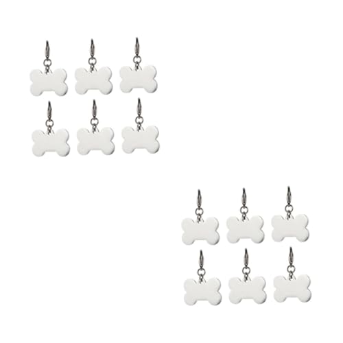 Toyvian 2 Sätze Haustiermarke Wille Hundemarke Anhänger Selber Machen Hundetags Hund Namensschild Hundemarke Individuell Stichworte Code Silber Rostfreier Zufällige Farbe 6 Stück * 2