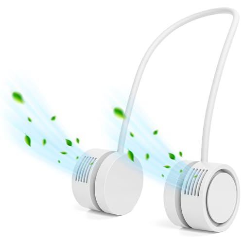 Neck Fan, Portable Bladeless Neck Fans, 4000mAh Foldable Recharge...