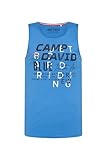  Camp David Herren Muskelshirt mit Print und Rubber-Details Pacific Blue, XXL