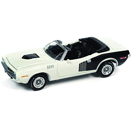 Johnny Lightning 1971 Plymouth Cuda Convertible, [White] Muscle Cars U.S.A. Class of 1971