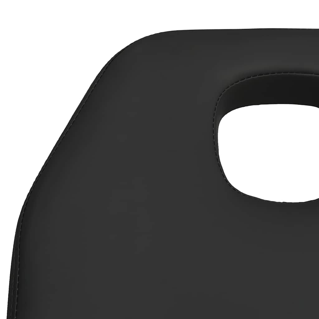 Massagetisch Schwarz 180 x 62 x 86,5 bis 118 cm, Therapieliege mit Gasfeder, Behandlungsliege drehbar 360 Grad, Kosmetikliege für Salon, Spa, Studio, Massage, Tattoo, 150 kg belastbar