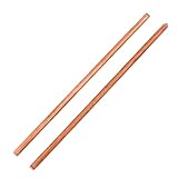 HALLMERS 2pcs 3mm x 100mm Diameter Solid Copper Pin For Knife Handles - Handmade Custom EDC Knife Making Supplies Decorative Round Tube Craft Rivet Rod Bar Stock Stud Shaft Jewellery