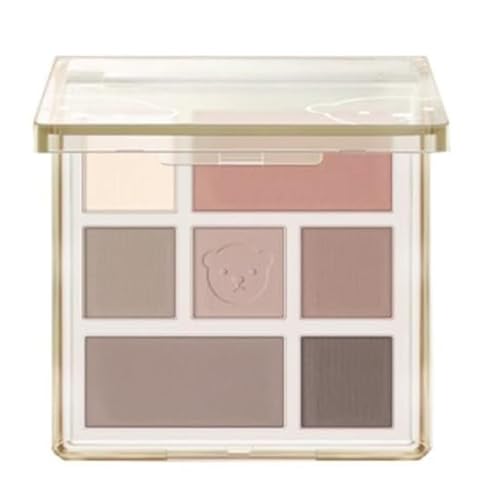 Nude Eyeshadow Palette,Natural Makeup,Travel Size 7 Colour Matte Eyeshadow Palette, Highly Pigmented Long Lasting Matte Nude Shimmer Eyeshadow Palette, Waterproof Eyeshadow Cosmetics