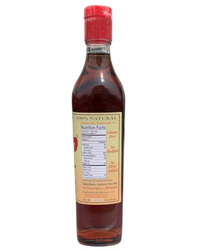 Son Fish Sauce │ Premium Vietnamese Artisanal Fish Sauce Since 1951 | One Year Aged Anchovy Sauce │8.45 oz Bottle│100% Pure │GLUTEN FREE, NO SHELLFISH, NO MSG ADDED (17 oz, 1)