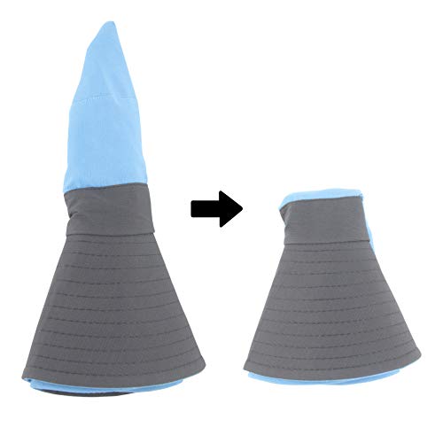 Muryobao Women's Sun Hat Outdoor Uv Protection Foldable Mesh Bucket Hat Wide Brim Summer Beach Fishing Cap Sky Blue #TOP4