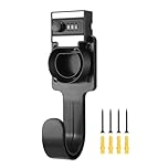 EV Charger Type 2 Cable Holder, Charger Holder Wall Mount with Combination Lock, Lockable EV Cable Organiser for IEC 51296-2 Plugs, Weatherproof Charging Cable Organizer for Most EU Electric Vehicle
