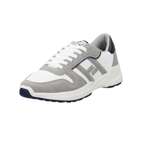 Basket Homme Alain aux finitions soignées gris blanc marine 41