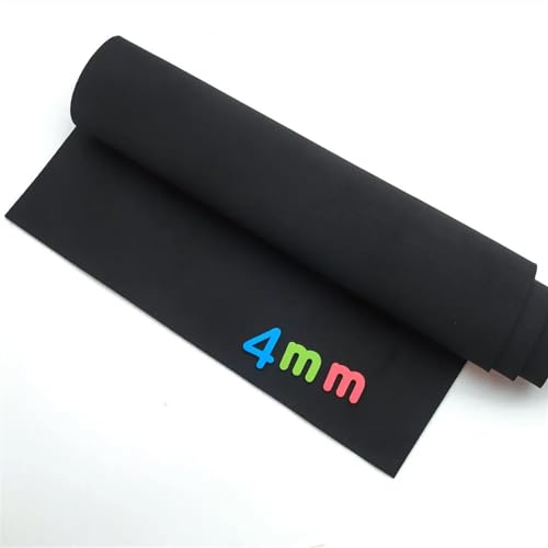Neopren Stoff 4 mm doppelseitiger Neopren-Nähstoff, Neoprenanzug, dehnbar, wasserdicht und Winddicht, Jersey-Stretch-Trikot(45cm x 20cm)