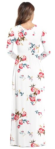 Image of VIISHOW Women's Long Sleeve Loose Plain Maxi Dresses Casual Long Dresses with Pockets