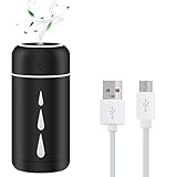 ✔ 【350ML de Gran Capacidad y Puerto de Cargador USB】Viene con puerto de alimentación USB y cable USB, puede conectarlo a la computadora/energía móvil/tomacorriente/tomacorriente/enchufe en el puerto USB del automóvil.La capacidad de agua del humidificador es de 350 ml, con Diseño de muy gran capacidad y nivel de agua transparente, que puede agregar agua a tiempo.Y la estanqueidad es muy sólida, no se preocupe más por el accidente del líquido derramado.