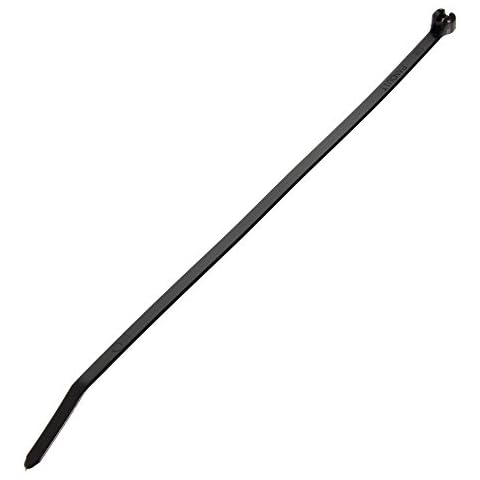 Panduit BT1M-C0 Dome-Top Barb Ty Cable Tie, Weather Resistant Nylon 6.6, Miniature Cross Section, Curved Tip, 18lbs Min Tensile Strength, .90" Max Bundle Diameter, .036" Thickness, .095" Width, 4" Length (Pack of 100) Cover