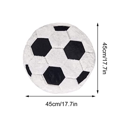 Coussin support arrière de canapé en forme de ballon de foot doux - 7
