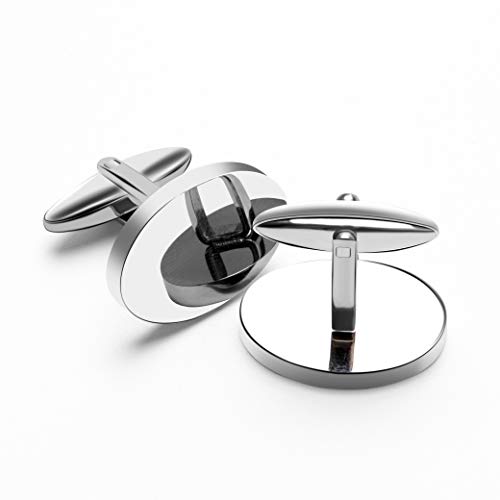 Gemelos para hombre de acero inoxidable personalizados miniatura 4